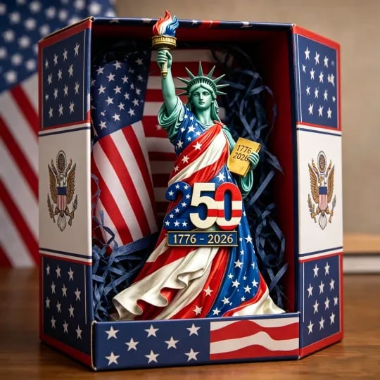 š„Limited-time promotionš„Handmade USA 250th Anniversary Statue of Liberty Figurine