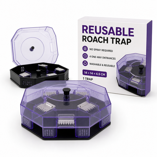 🛡️Reusable No-Spray Roach Trap – Chemical-Free