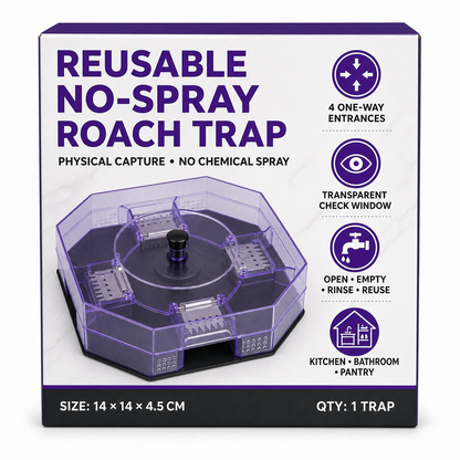 🛡️Reusable No-Spray Roach Trap – Chemical-Free