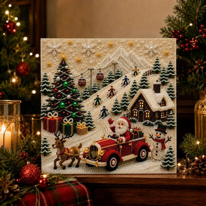 🧘Relaxing & Beginner-Friendly - 🎨💎DIY Christmas Pearl Diamond Painting Art Kit✍️