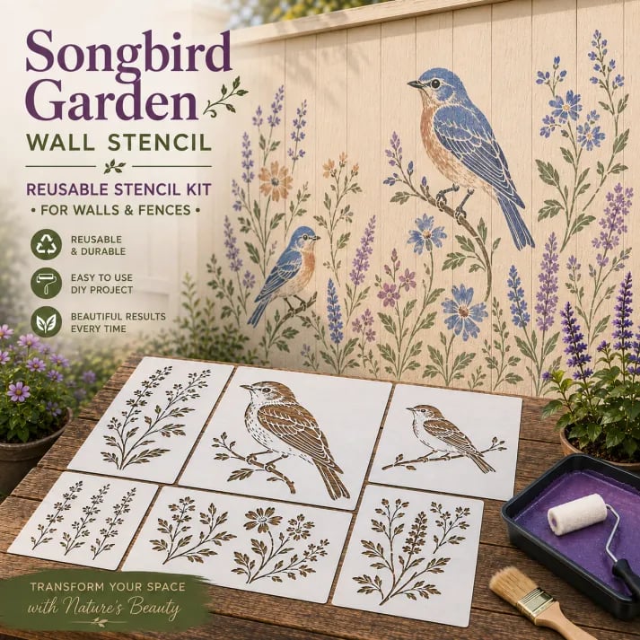💥 LAST DAY 49% OFF 🌿 Garden Wall Stencil