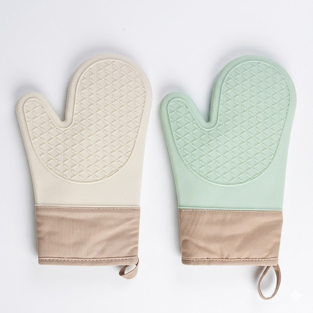Heat-resistant kitchen gloves