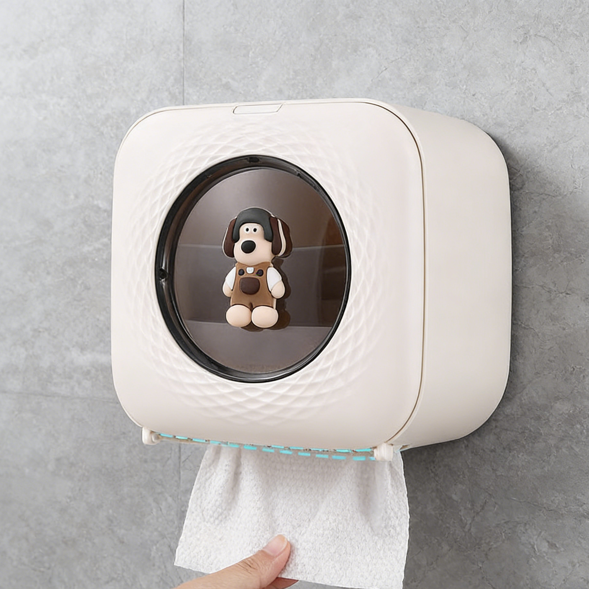 Cream White Tissue Box