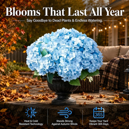 🌼Artificial hydrangeas for outdoor use – UV-resistant, waterproof, and wind-resistan💐🌸