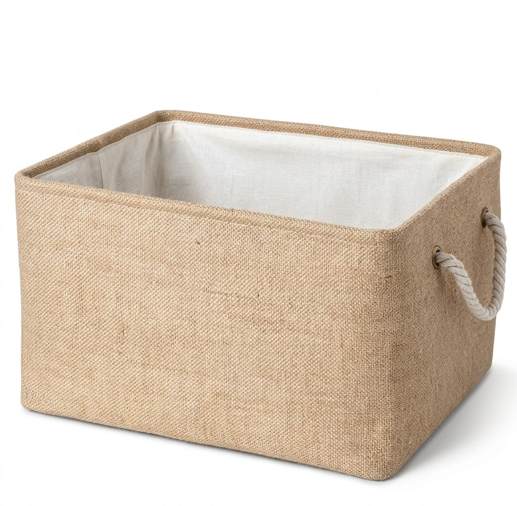 Jute storage box