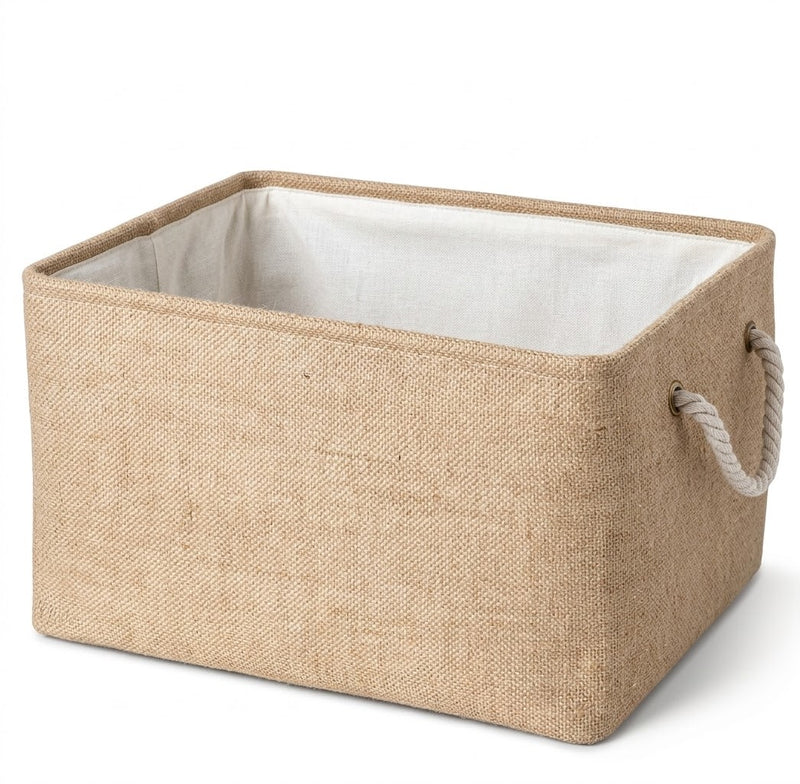 Jute storage box