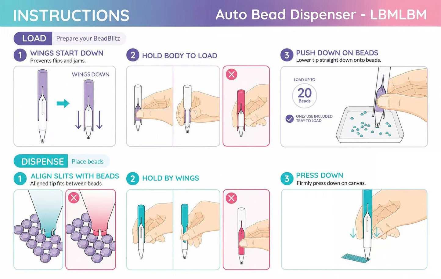 🔥Last Day 50% OFF - 💎 Automatic Diamond Painting Bead dispenser