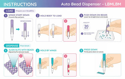 🔥Last Day 50% OFF - 💎 Automatic Diamond Painting Bead dispenser
