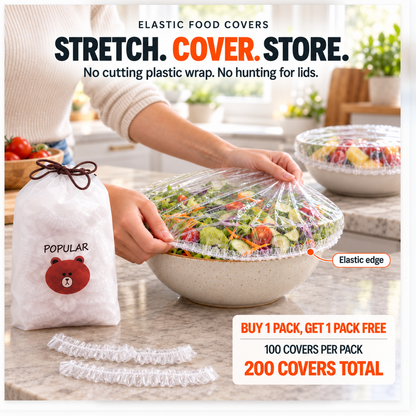 Elastic Food Covers for Bowls & Plates