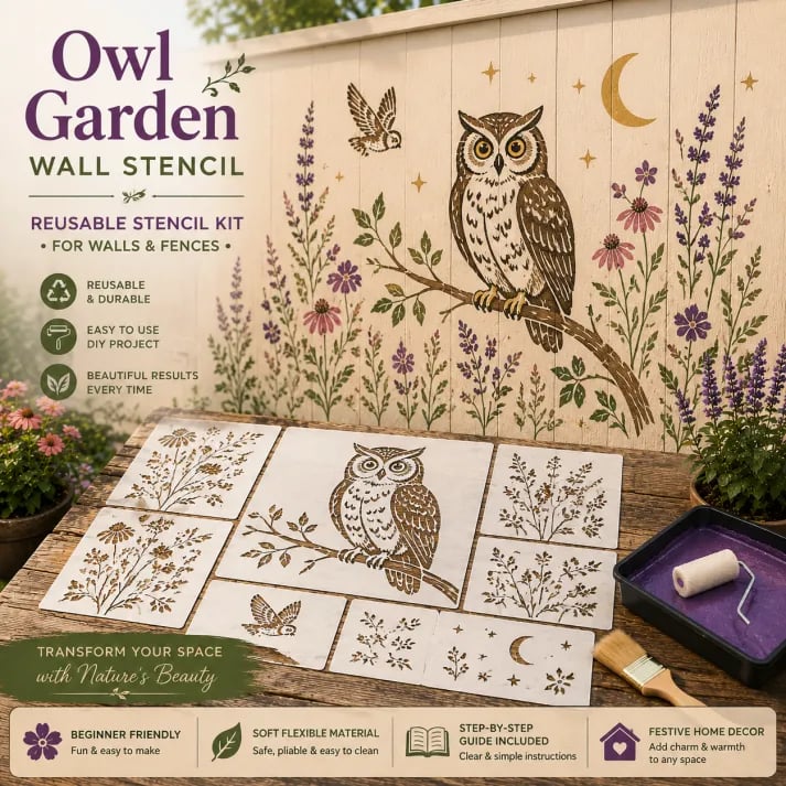 💥 LAST DAY 49% OFF 🌿 Garden Wall Stencil