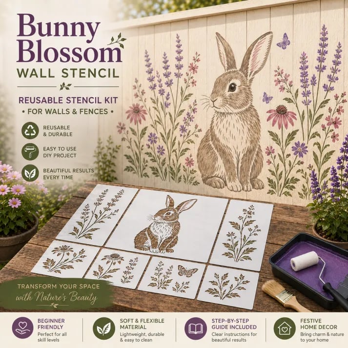 💥 LAST DAY 49% OFF 🌿 Garden Wall Stencil