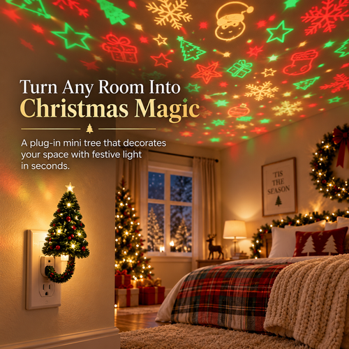 🎄 Projector Night Light