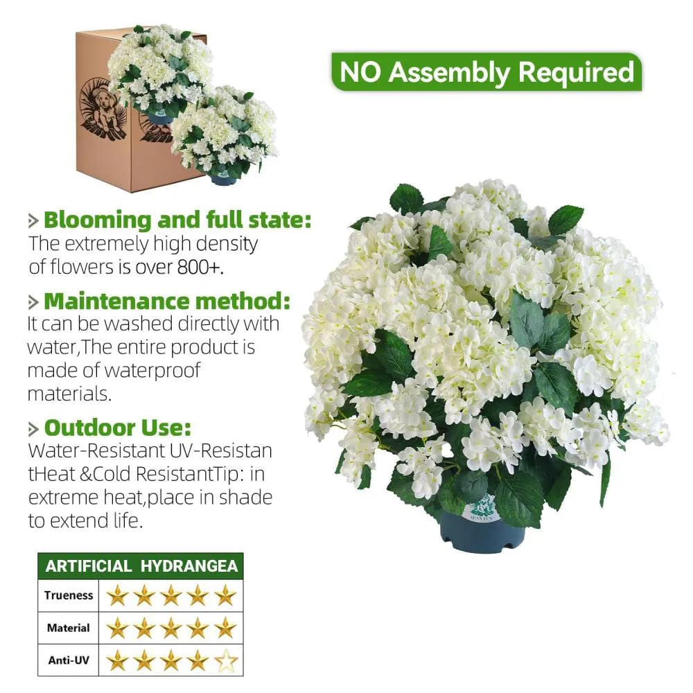 🌼Artificial hydrangeas for outdoor use – UV-resistant, waterproof, and wind-resistan💐🌸