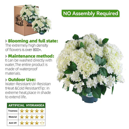 🌼Artificial hydrangeas for outdoor use – UV-resistant, waterproof, and wind-resistan💐🌸