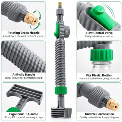 2PCS Reusable Bottle Sprayer Nozzle – Plant Watering & Cleaning Tool