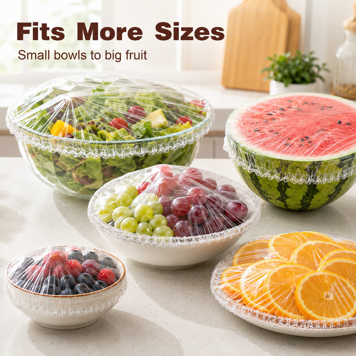 Elastic Food Covers for Bowls & Plates