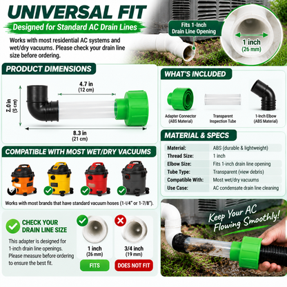 AC Drain Line Cleaner Adapter
