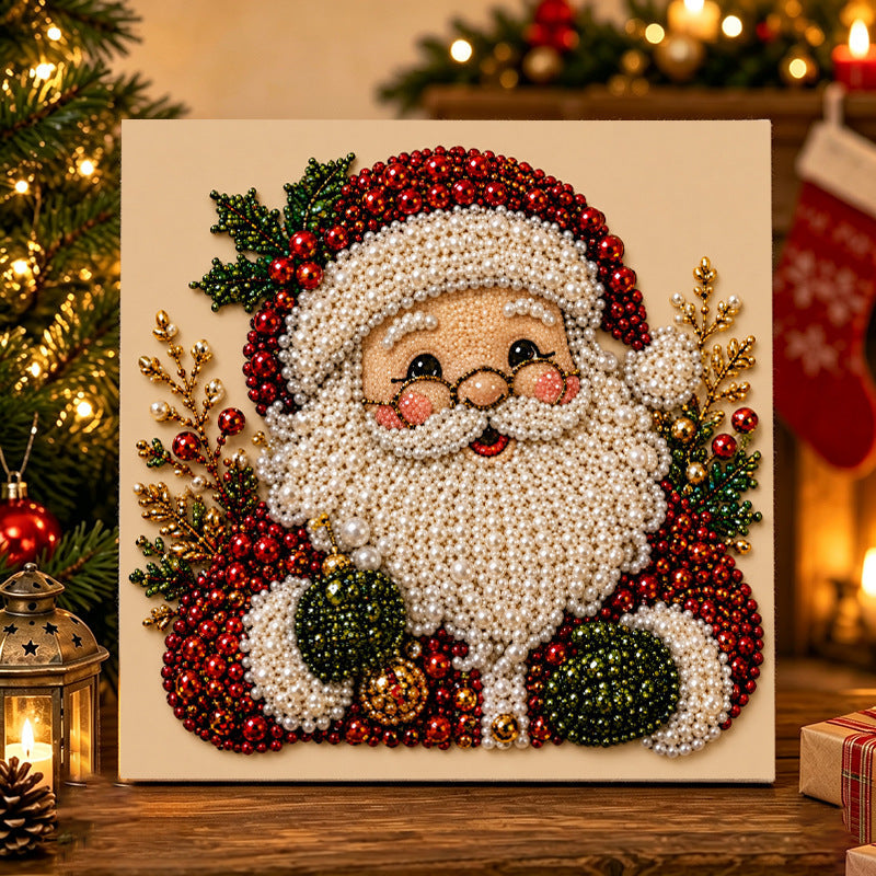 🧘Relaxing & Beginner-Friendly - 🎨💎DIY Christmas Pearl Diamond Painting Art Kit✍️