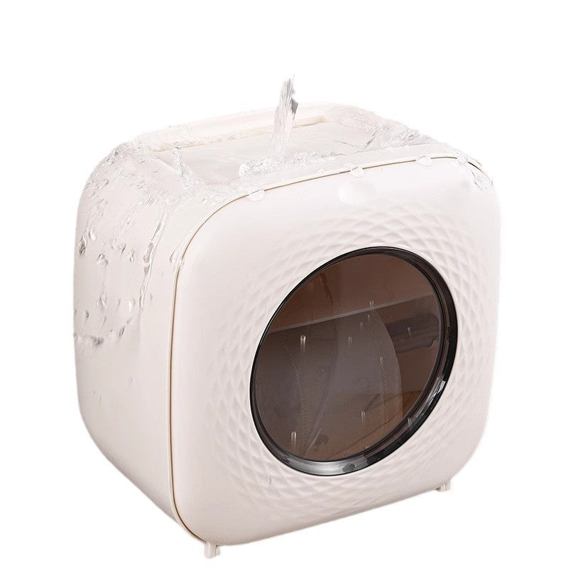 Cream White Tissue Box