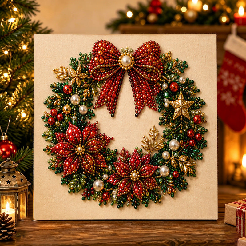 🧘Relaxing & Beginner-Friendly - 🎨💎DIY Christmas Pearl Diamond Painting Art Kit✍️