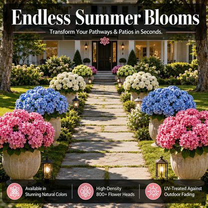 🌼Artificial hydrangeas for outdoor use – UV-resistant, waterproof, and wind-resistan💐🌸