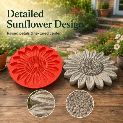 💥 LAST DAY 50% OFF - 🌻 Reusable Sunflower Stepping Stone Mold (📦Buy 2 Free Shipping)