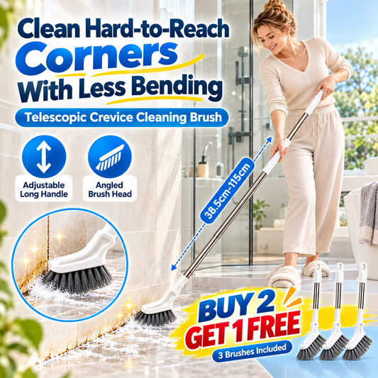 Telescopic Crevice Cleaning Brush